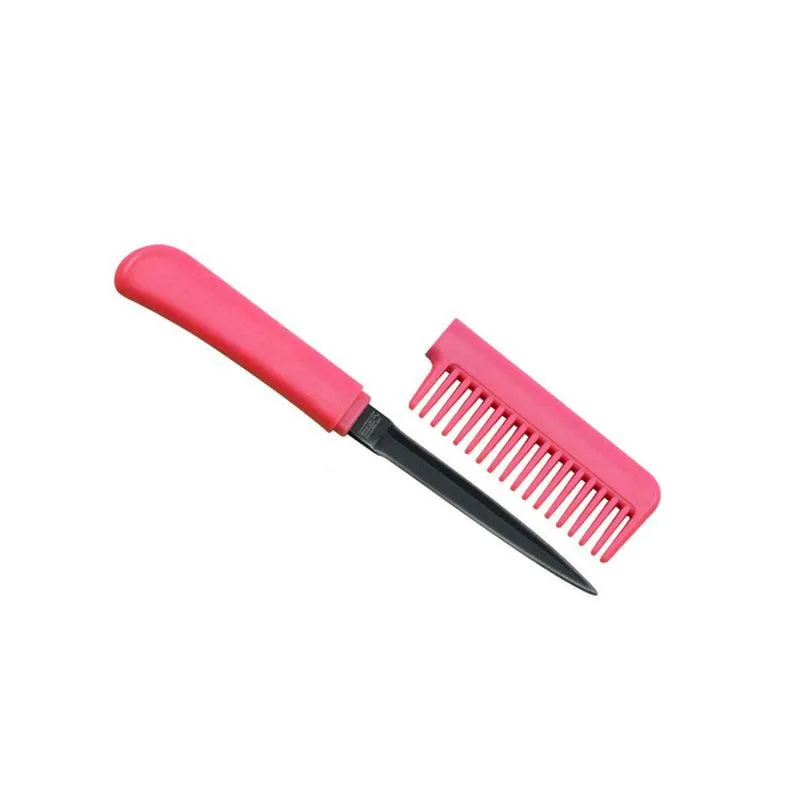 21 Units Self Defense Mixed Color Combs with Hidden Knives