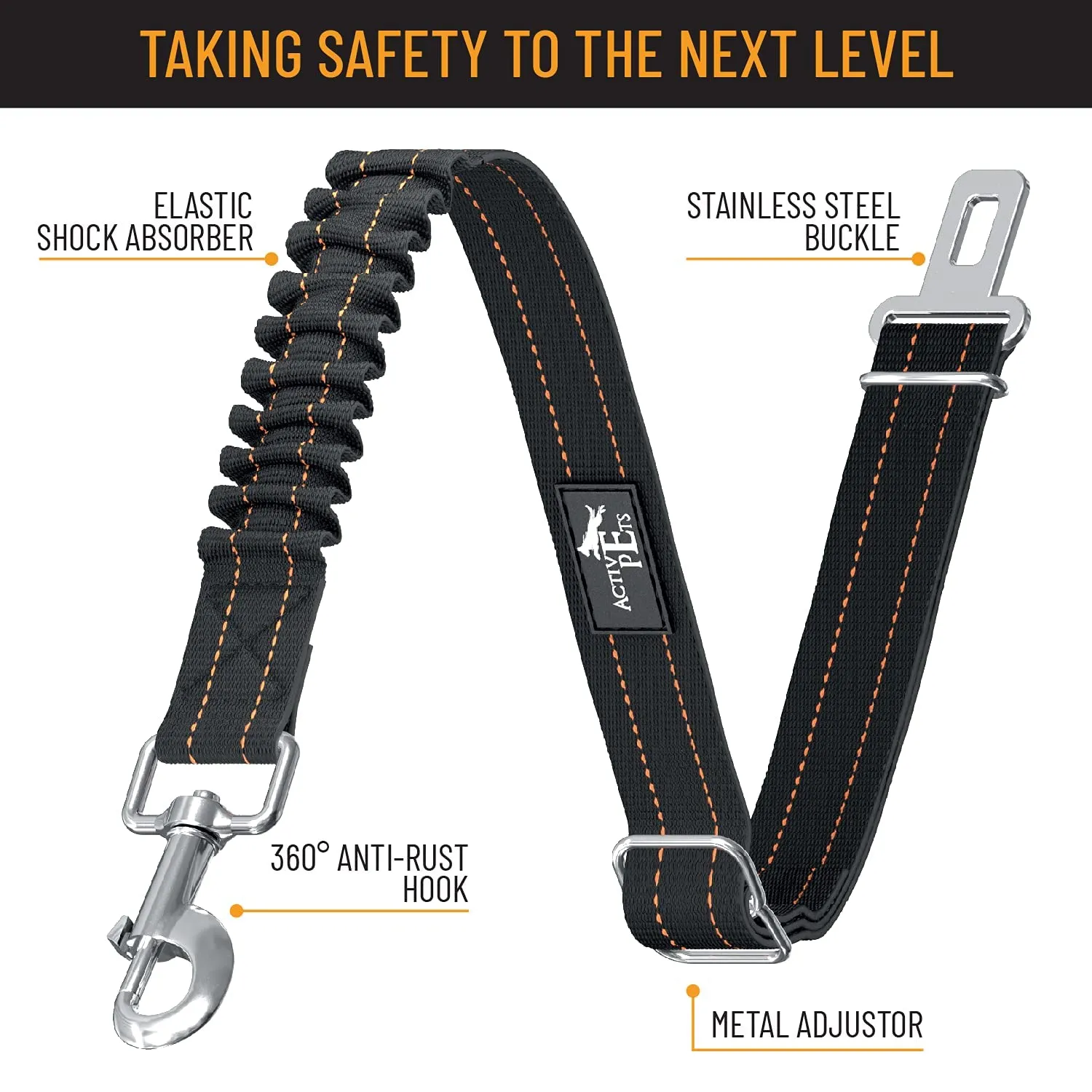 Active Pets Dog Seat Belt Adjustable Dog Safety Harness
