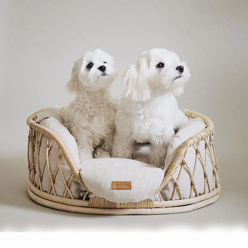 Chic Rattan Pet Oasis