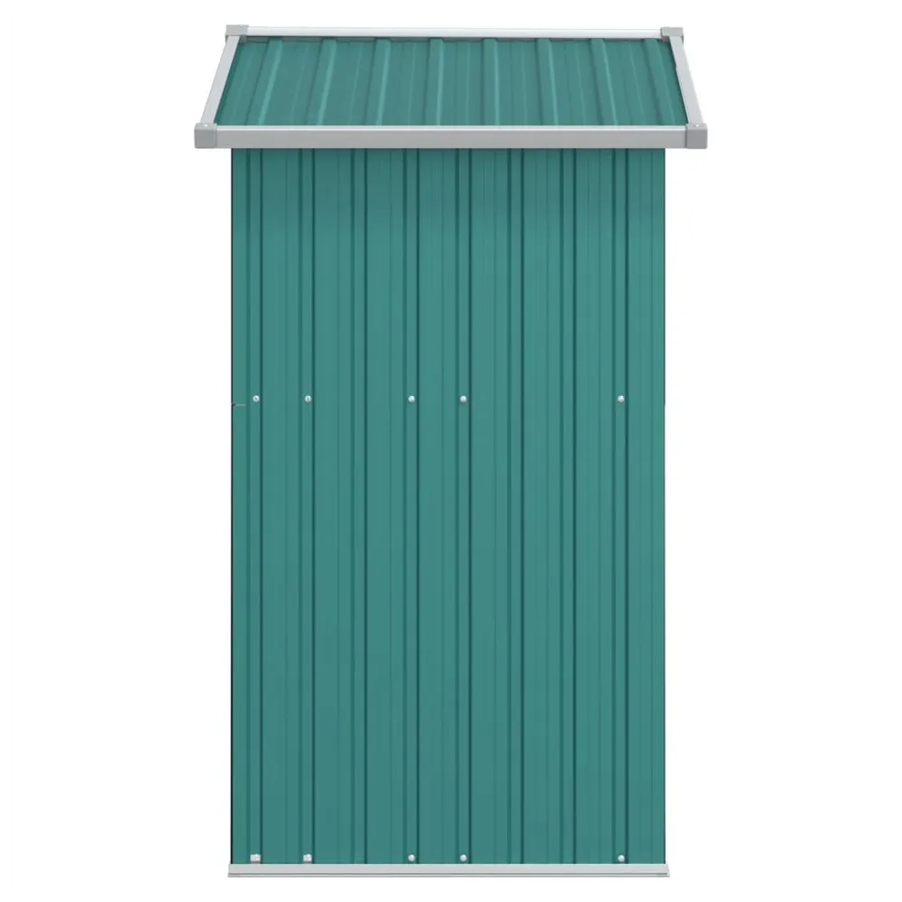 Durable Green Garden Shed 126x97.5x177 cm Galvanised Steel