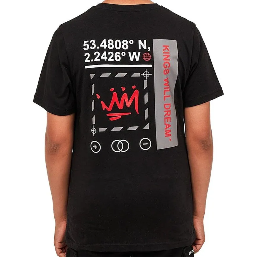 Kings Will Dream Kids Beaumor 2.0 T Shirt Black White Red
