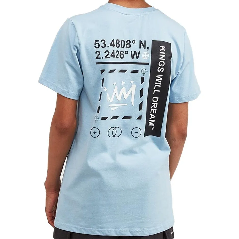 Kings Will Dream Kids Beaumor T Shirt Sky Blue White