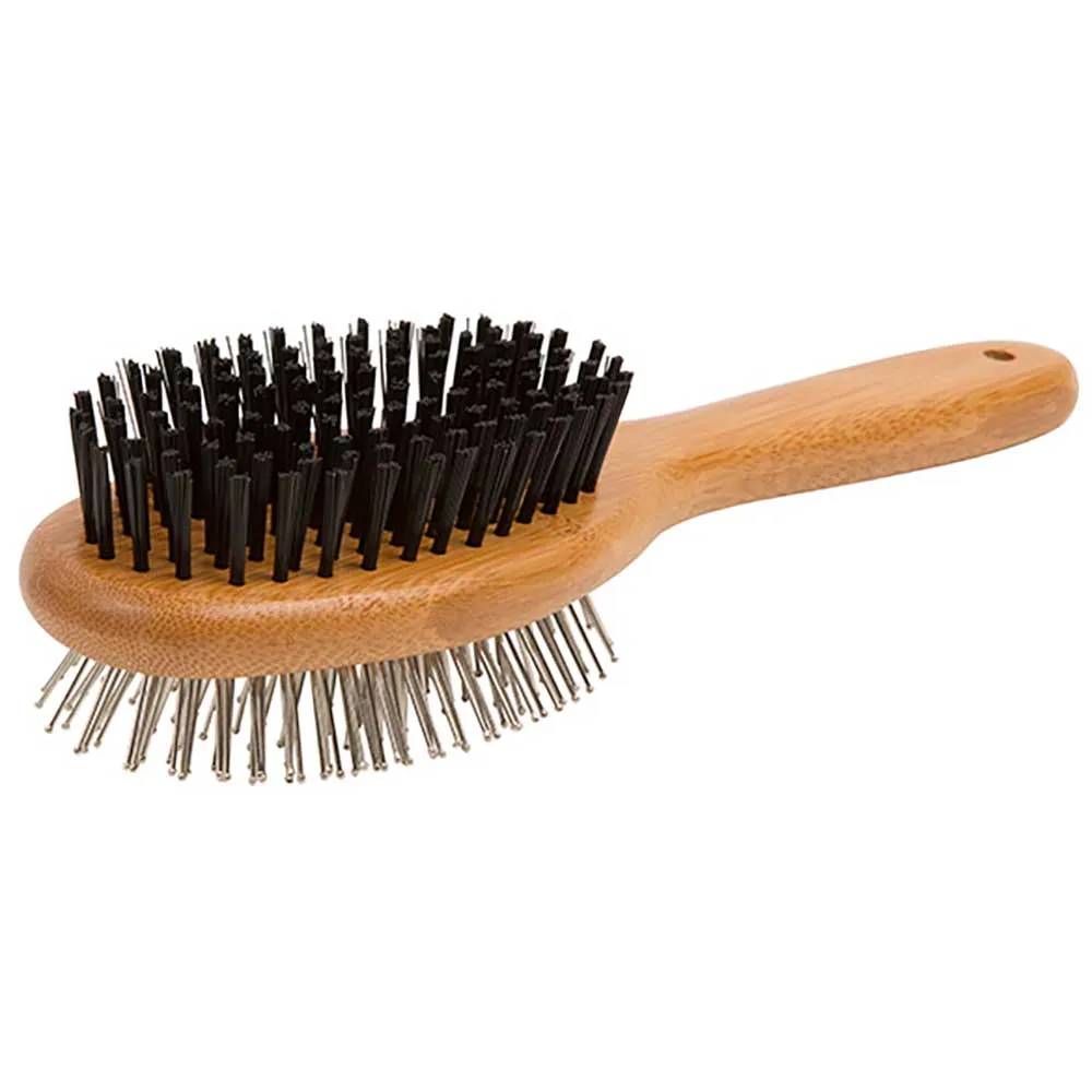 Natural Bamboo Two Sided Brush Cats & Dogs