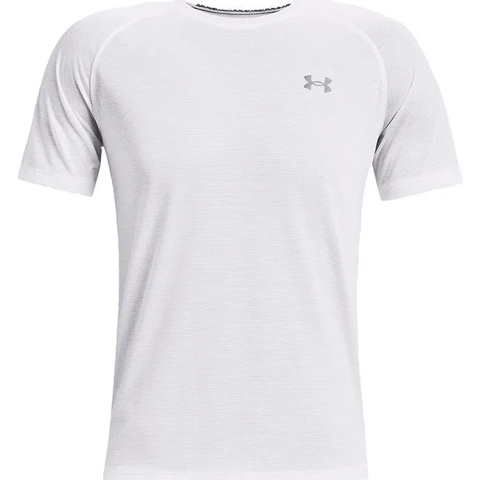 Under Armour Mens Streaker Run T Shirt White Reflective
