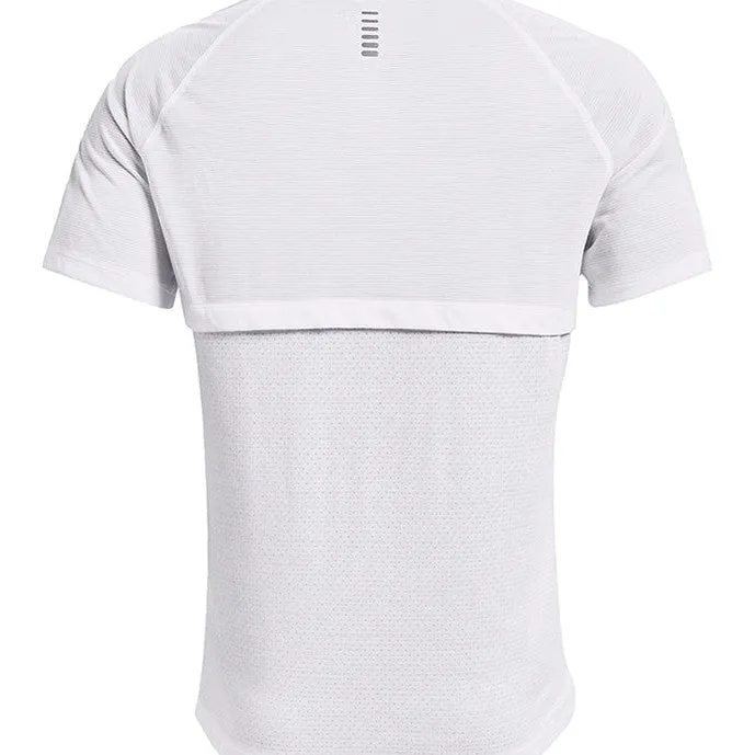 Under Armour Mens Streaker Run T Shirt White Reflective