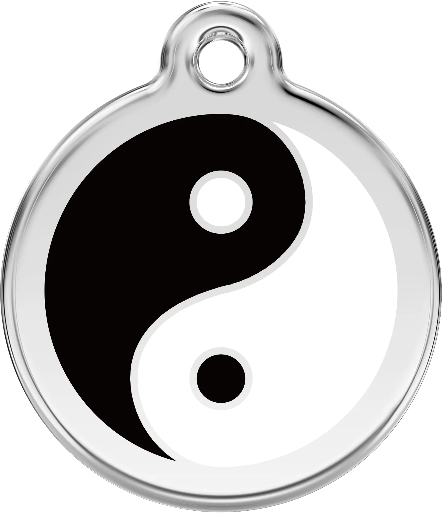 Ying Yang - Red Dingo Engraved Cat/Dog Tag, Lifetime Guarantee, No Shipping Costs